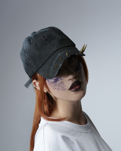 GRAY GINGER ASYMMETRIC CAP