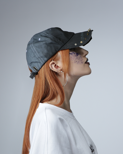 GRAY GINGER ASYMMETRIC CAP