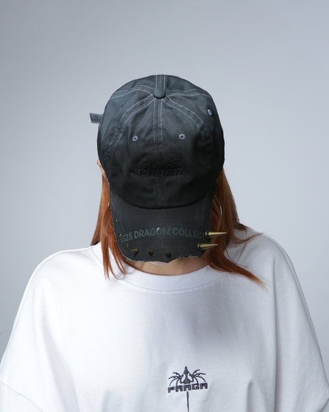 GRAY GINGER ASYMMETRIC CAP