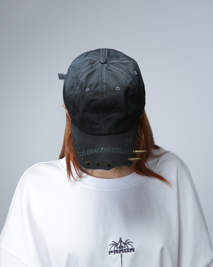 GRAY GINGER ASYMMETRIC CAP