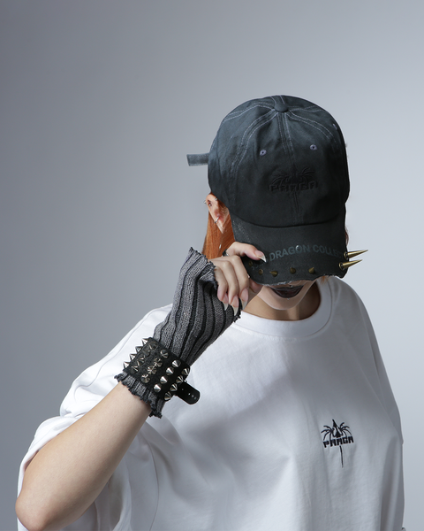 GRAY GINGER ASYMMETRIC CAP