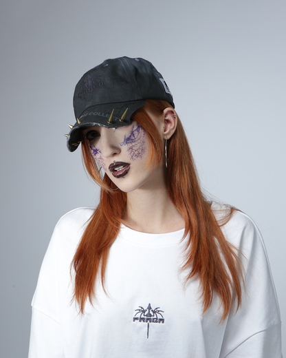 GRAY GINGER ASYMMETRIC CAP
