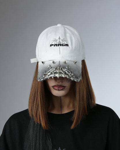 WHITE METAL CAP