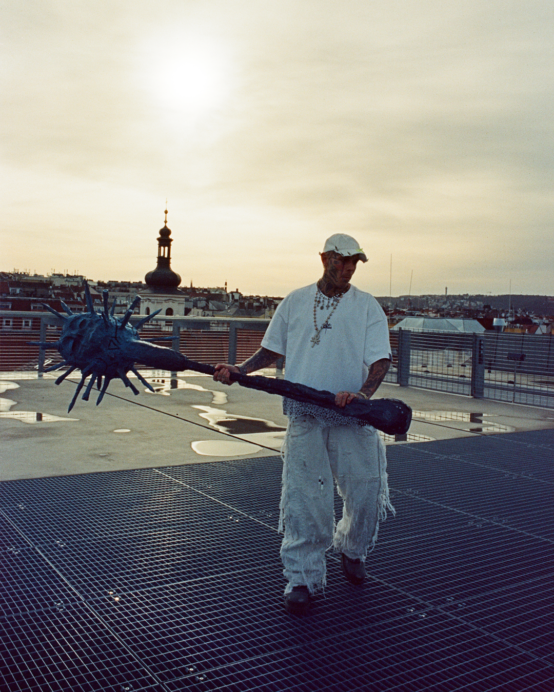 WHITE URAN DRAGON CAP