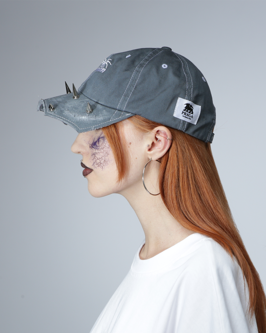 GRAY PIERCE CAP